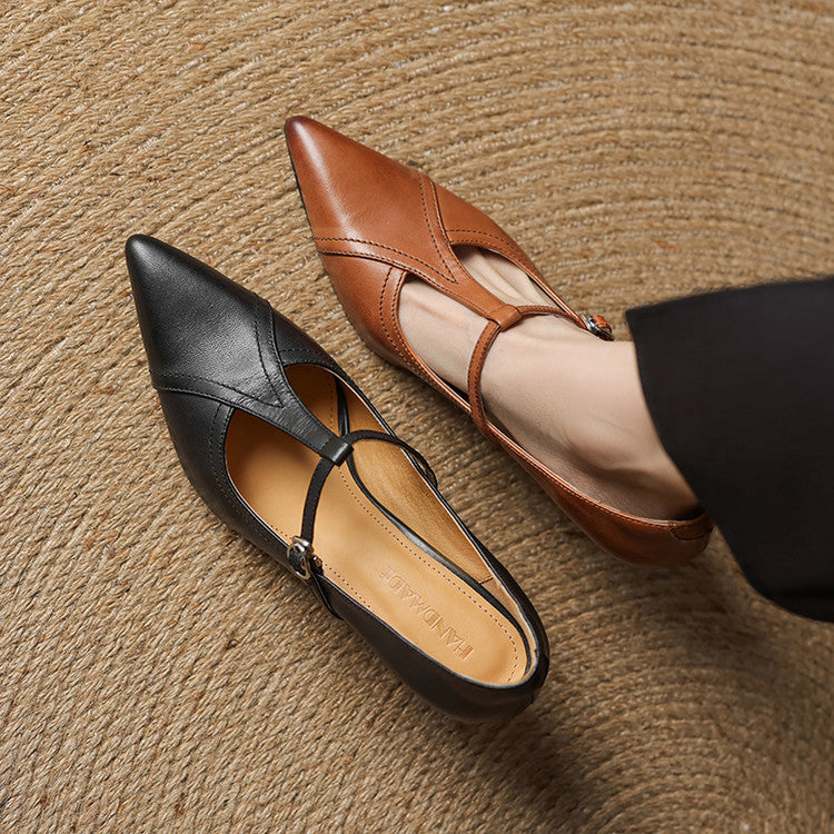 Amara Genuine Leather Heels