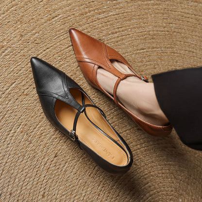 Amara Genuine Leather Heels