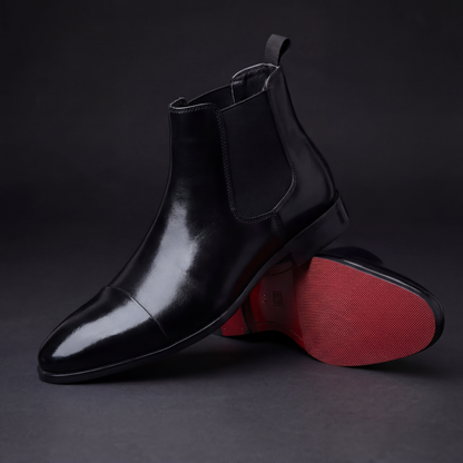 Calvino Leather Chelsea Boots