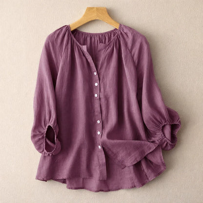 Elara Linen Blouse