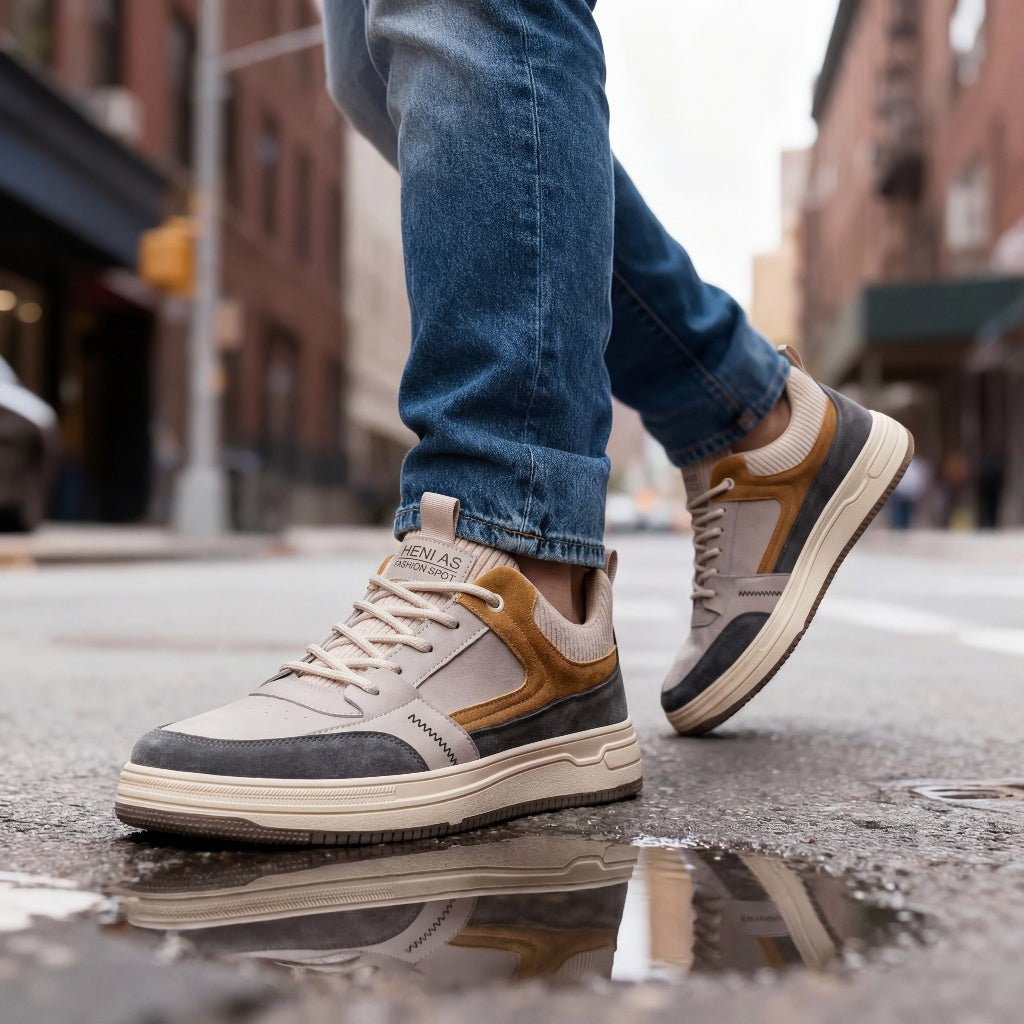 Geoffrey Leather Sneakers