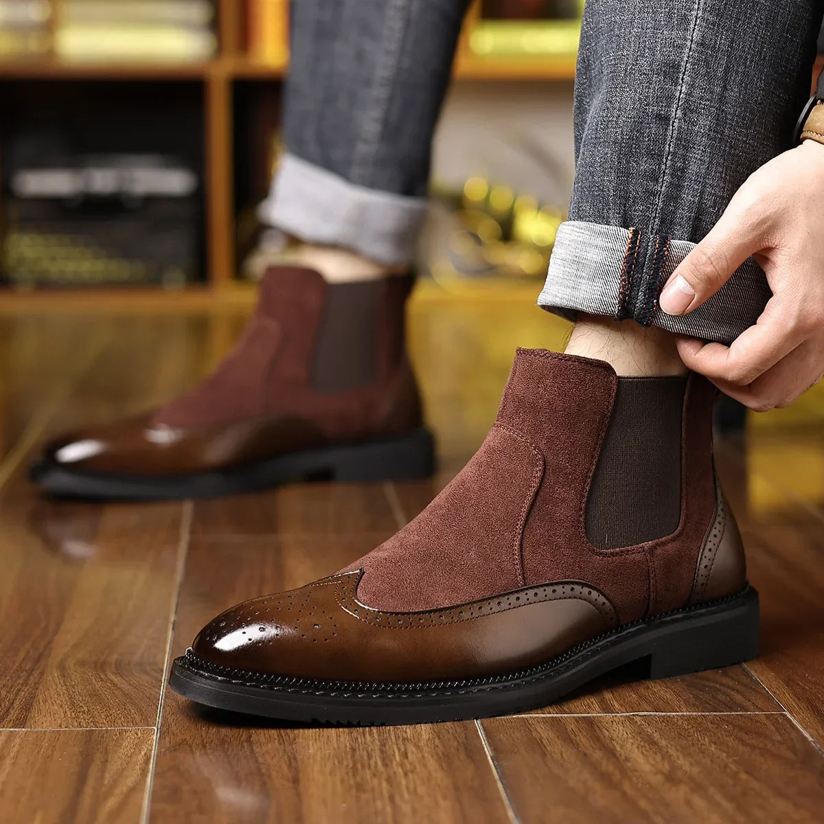 Mason Leather Chelsea Boots