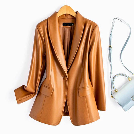 Monaco Leather Blazer