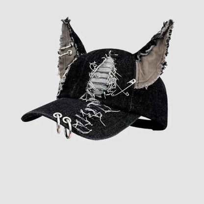 Rogue Street Cat Denim Cap