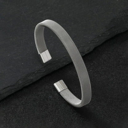 Solis Silver Cuff Bracelet