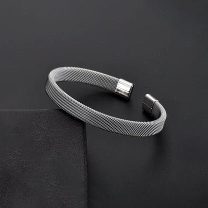 Solis Silver Cuff Bracelet
