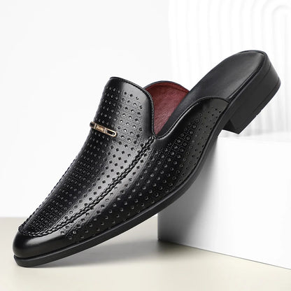 Stefano Genuine Leather Mules