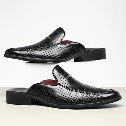 Stefano Genuine Leather Mules